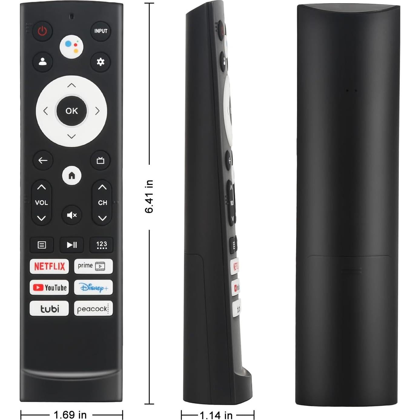 Control Remoto de Voz Hisense ERF3M90H para Google TV 4K UHD