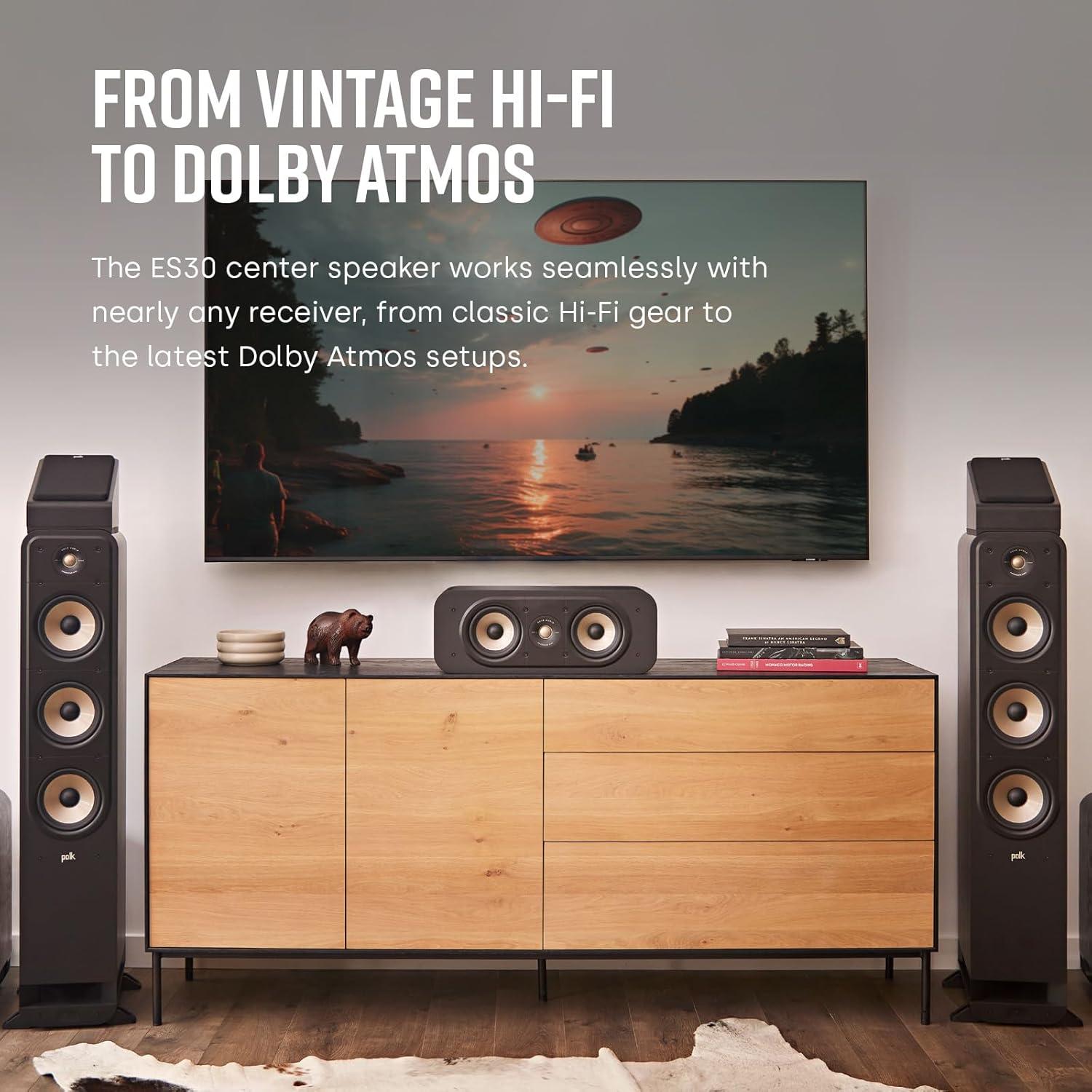 Altavoz Central Polk Signature Elite ES30 - 8 Ohmios, 19 lbs