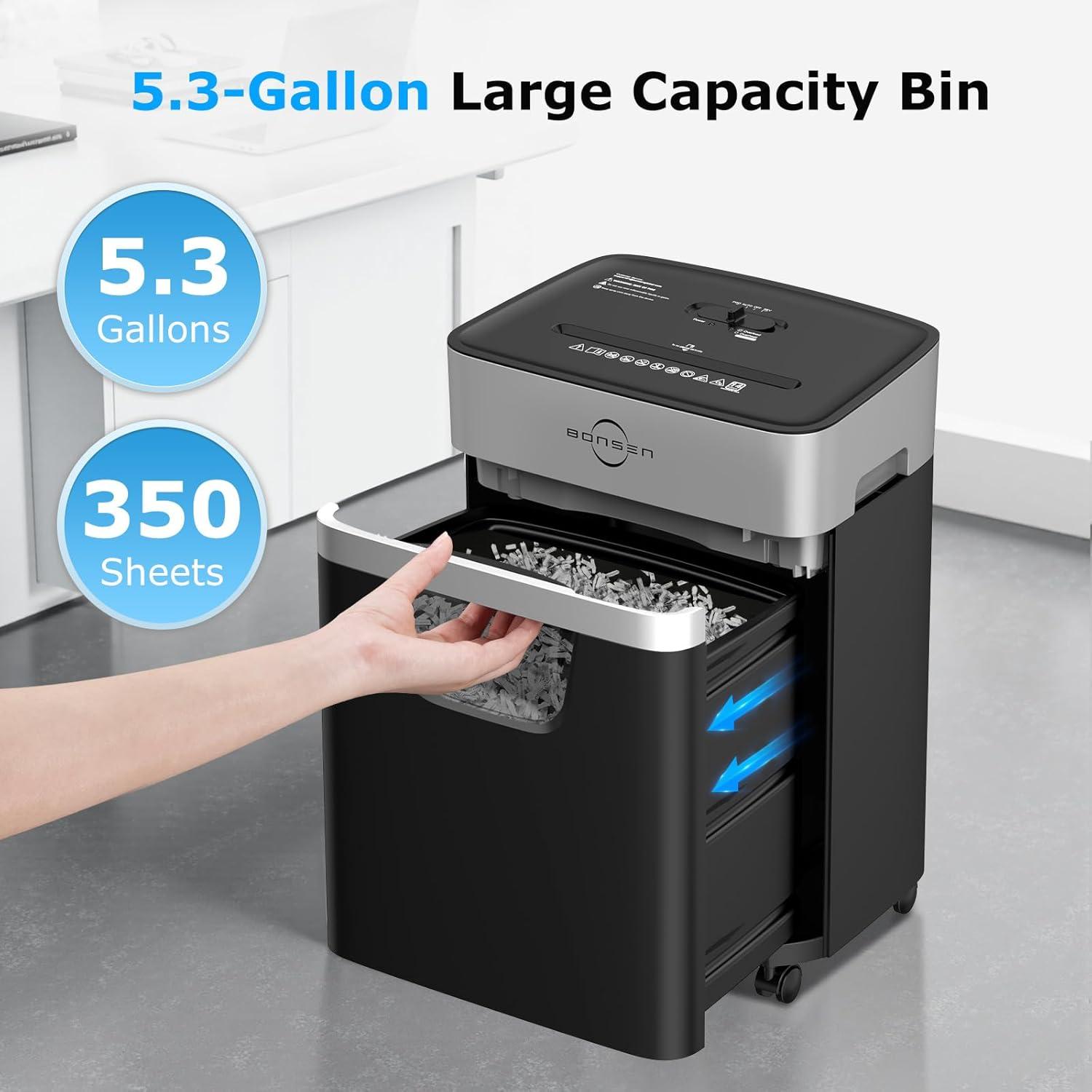 Trituradora de Papel BONSEN S3112 Corte Cruzado 14 Hojas
