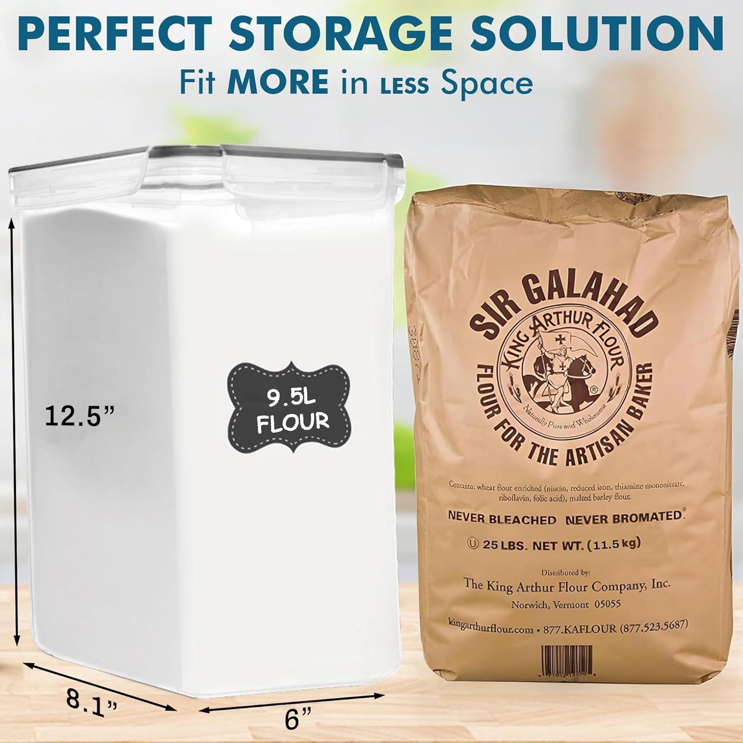 Shazo 2 PC Contenedores Almacenamiento 9.5L Herméticos Cocina