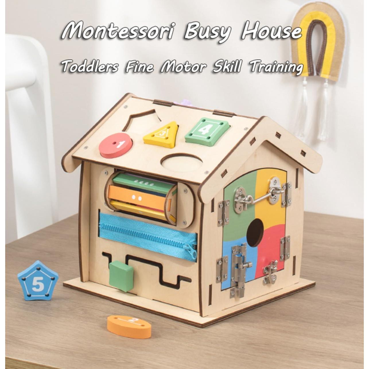 Casa Montessori de Madera Gudong para Niños 1kg 3+ Años