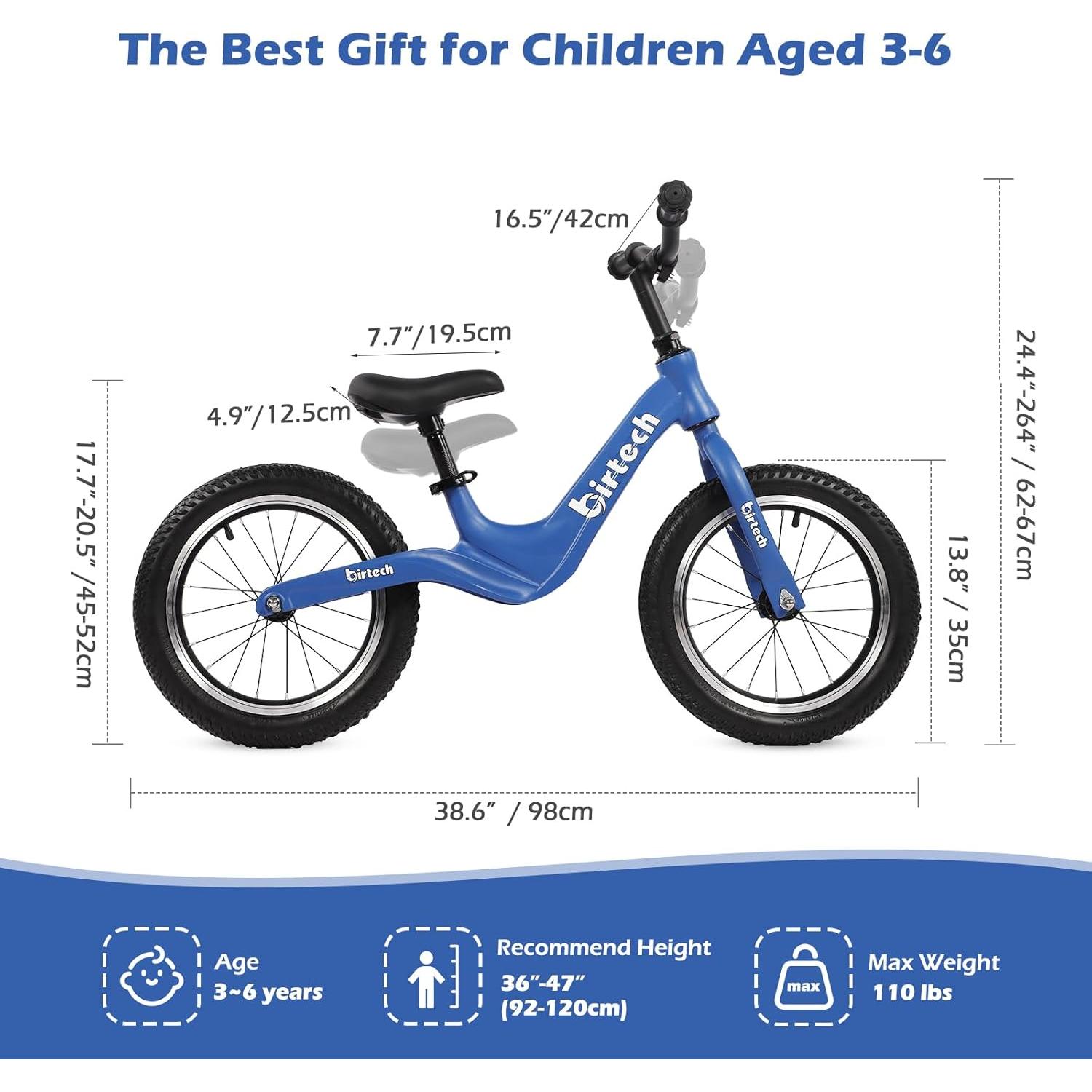 Bicicleta de Equilibrio Birtech JX0430022-NEW 14" Azul