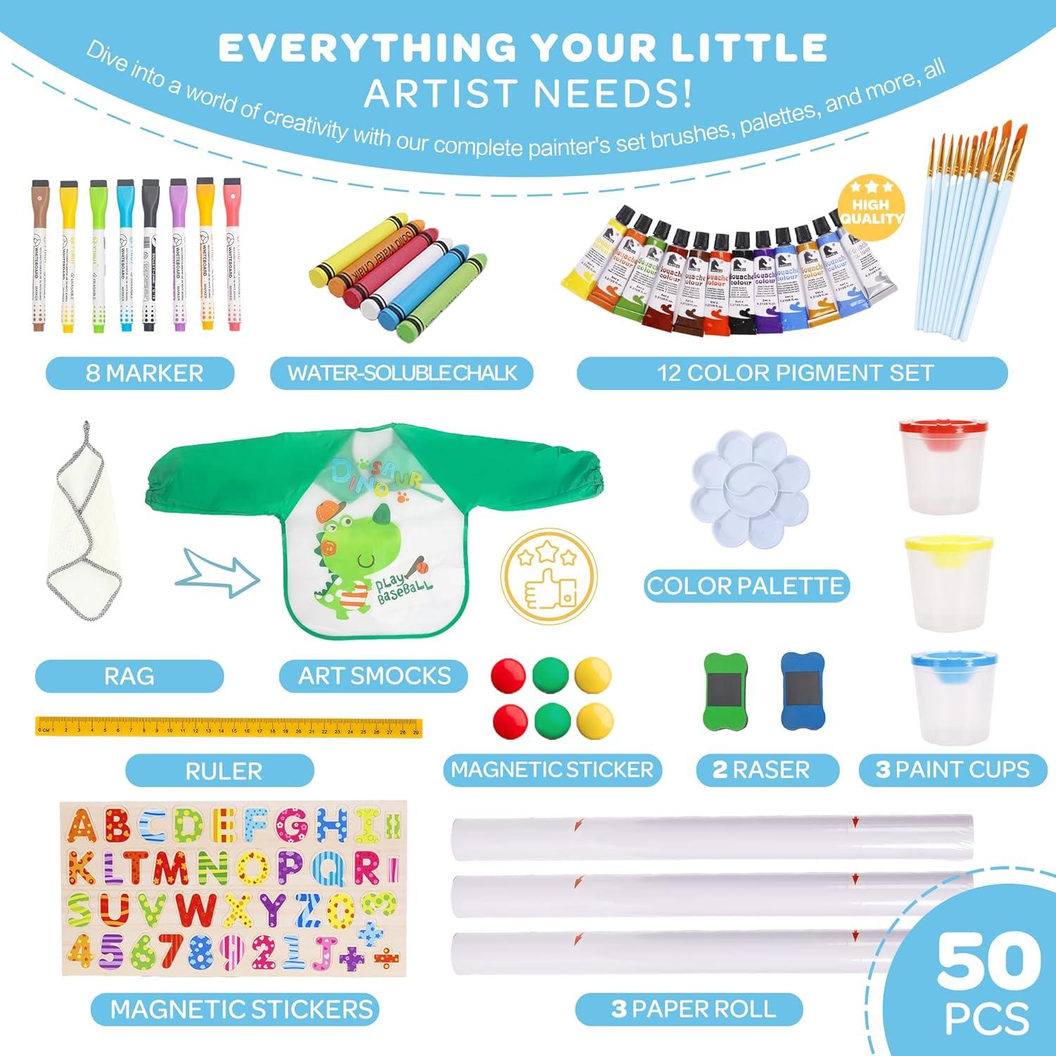 Caballete de Arte Ajustable BPMFKID J23B05 para Niños