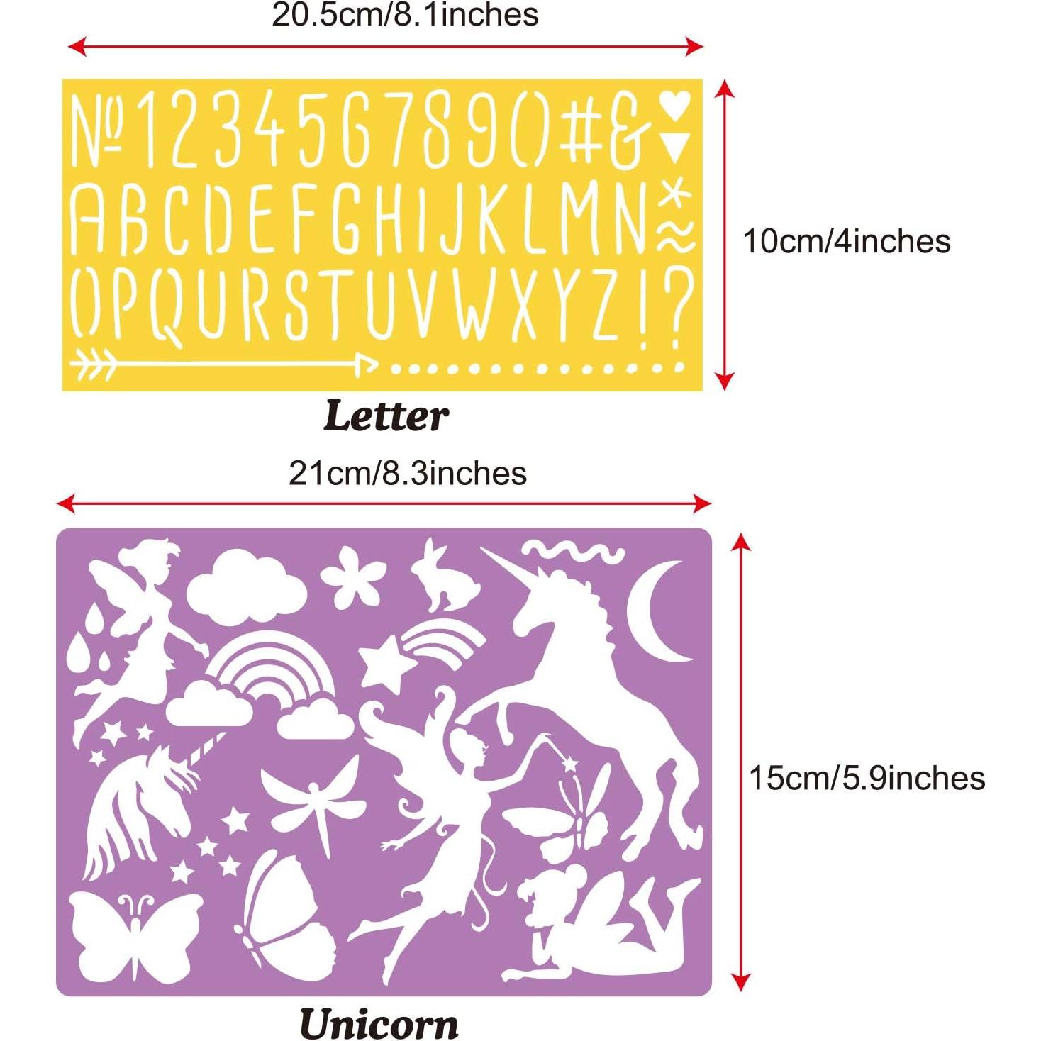 Set de Plantillas de Dibujo CZONG 21 Piezas para Niños