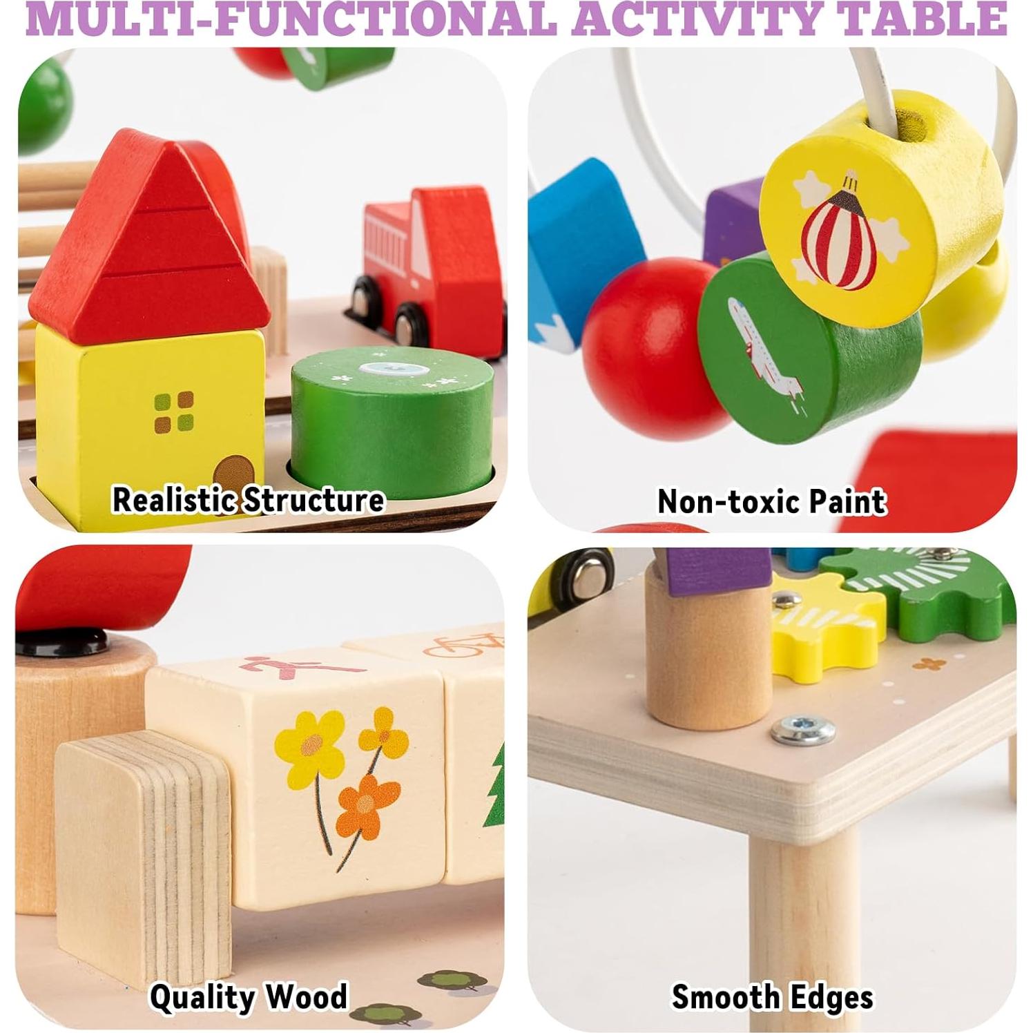 Mesa de Actividades Montessori Busy Edition 8 en 1 para Niños