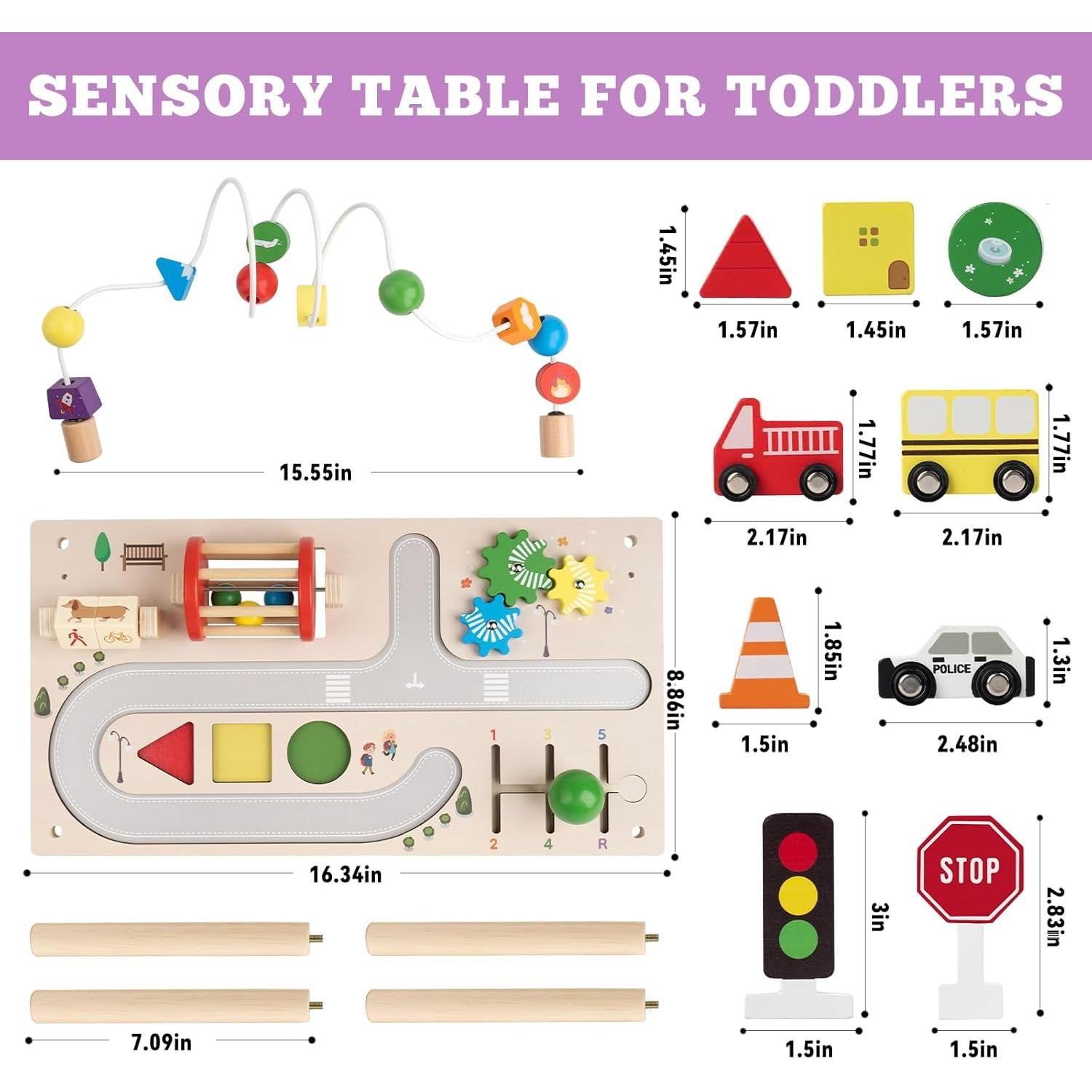 Mesa de Actividades Montessori Busy Edition 8 en 1 para Niños