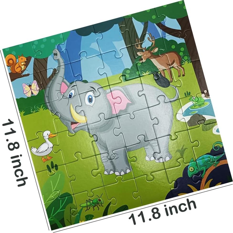 Rompecabezas de Suelo Elefante 36 Piezas Spacemor para Niños