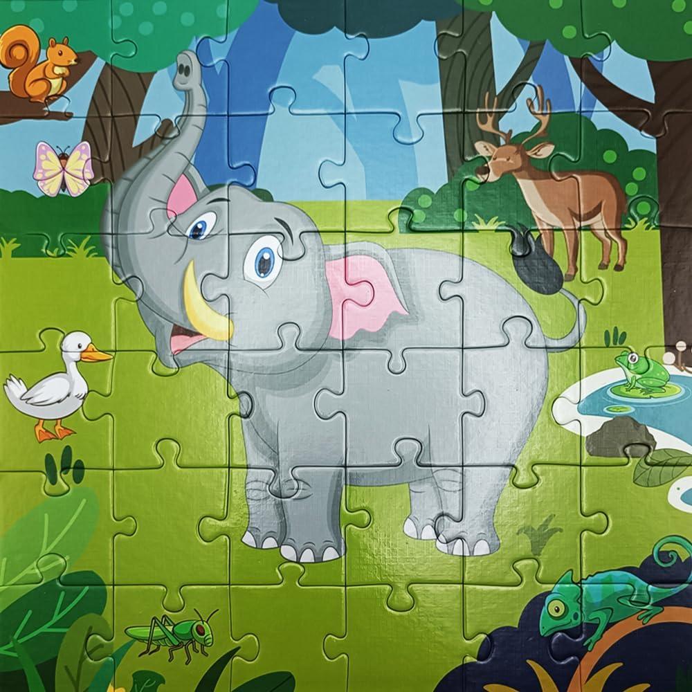 Rompecabezas de Suelo Elefante 36 Piezas Spacemor para Niños