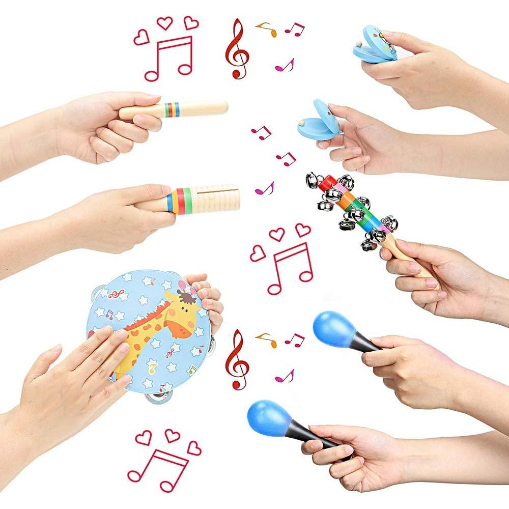 Juego de Instrumentos Musicales Musfunny para Niños 12 Piezas