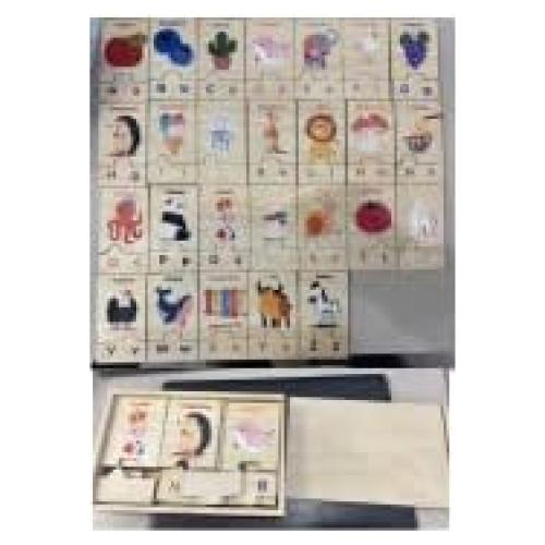 Caja de Juguetes Rompecabezas Bopoobo Letras de Animales