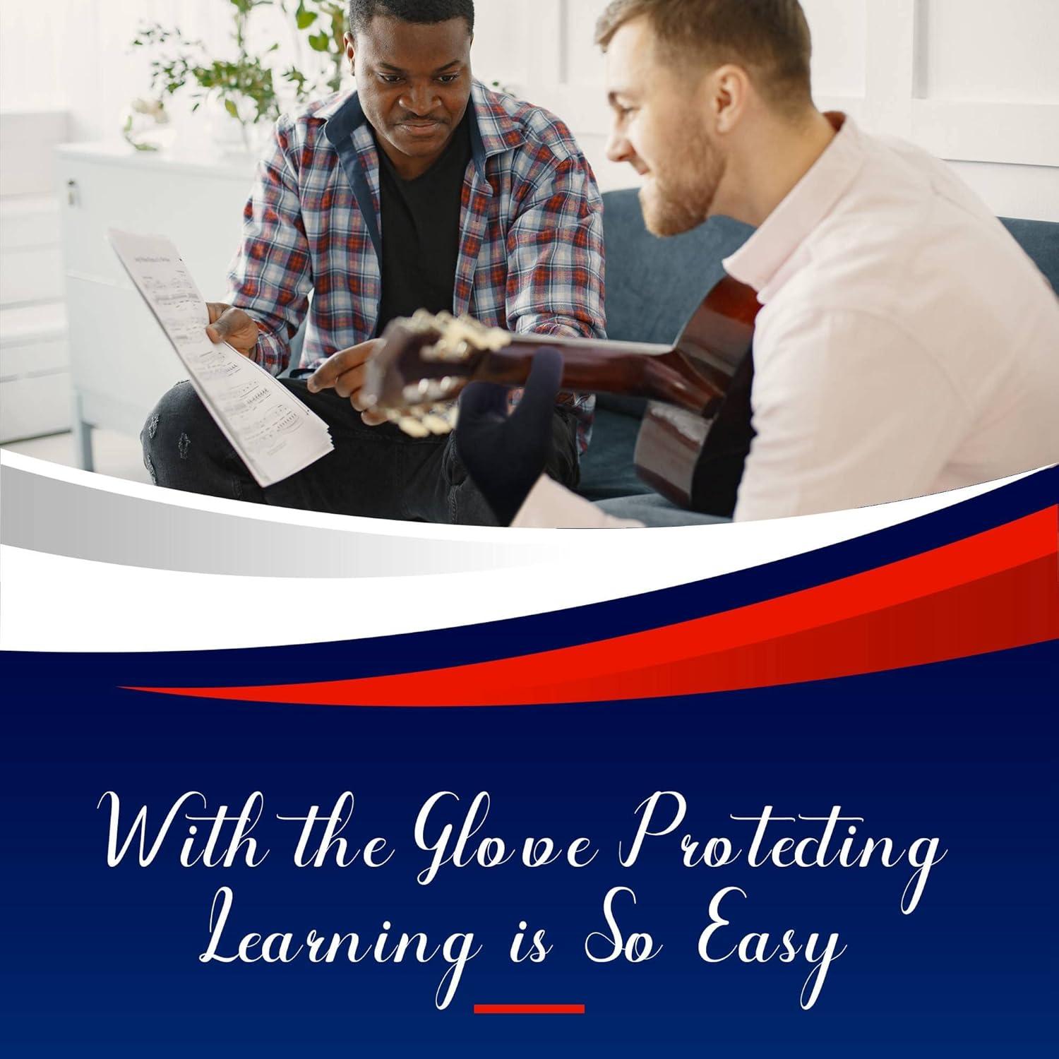 Guantes Protectores para Guitarristas Rhinos Talla M Gris