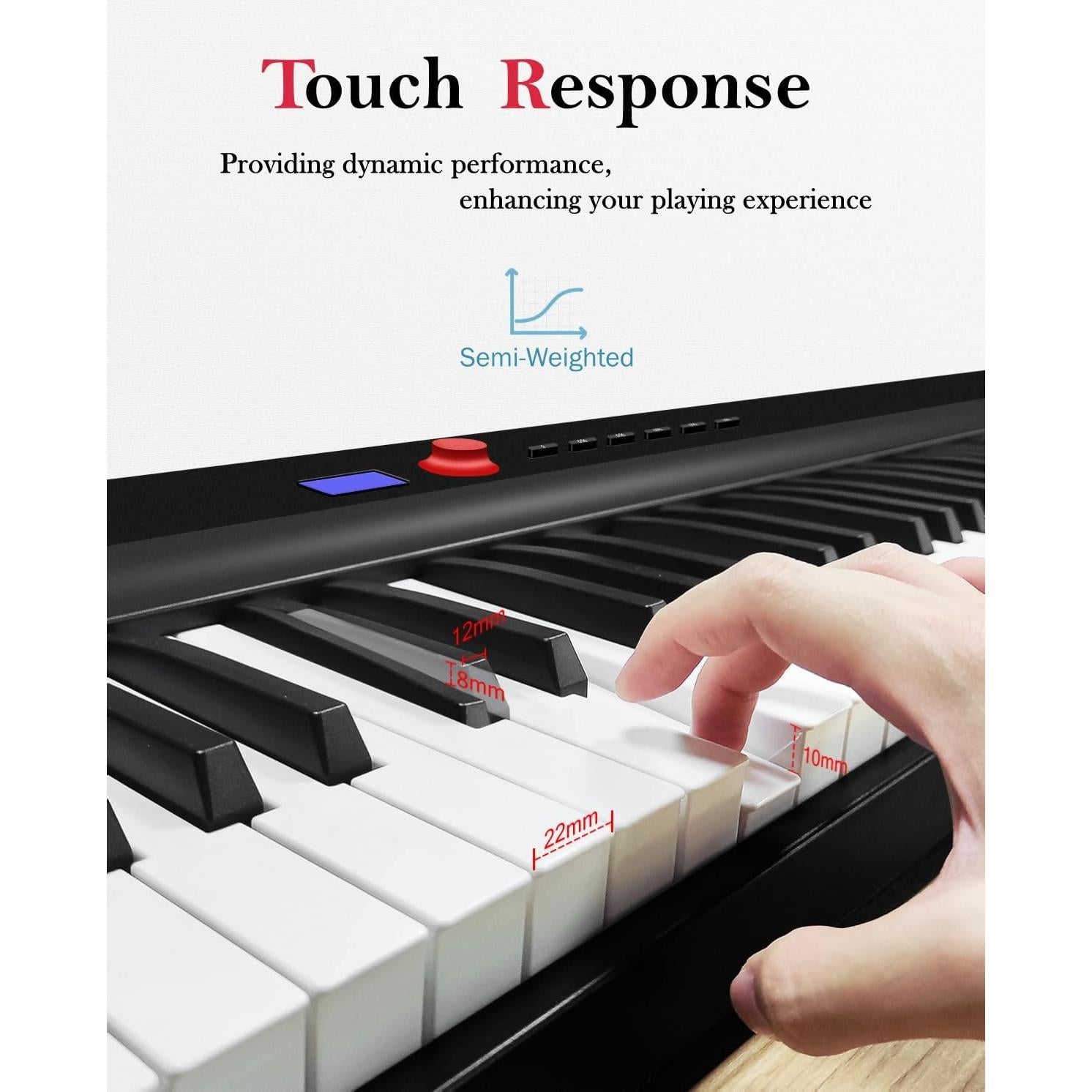 Teclado Plegable Longeye FOLD PRO 2 88 Teclas Semi Ponderadas