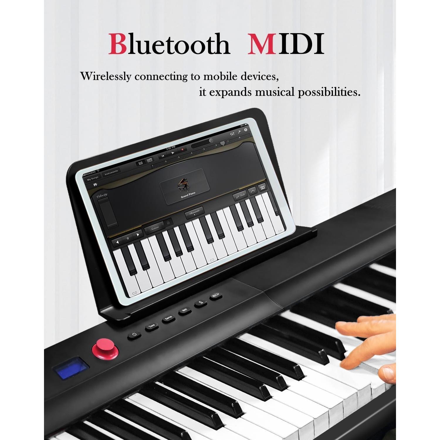 Teclado Plegable Longeye FOLD PRO 2 88 Teclas Semi Ponderadas
