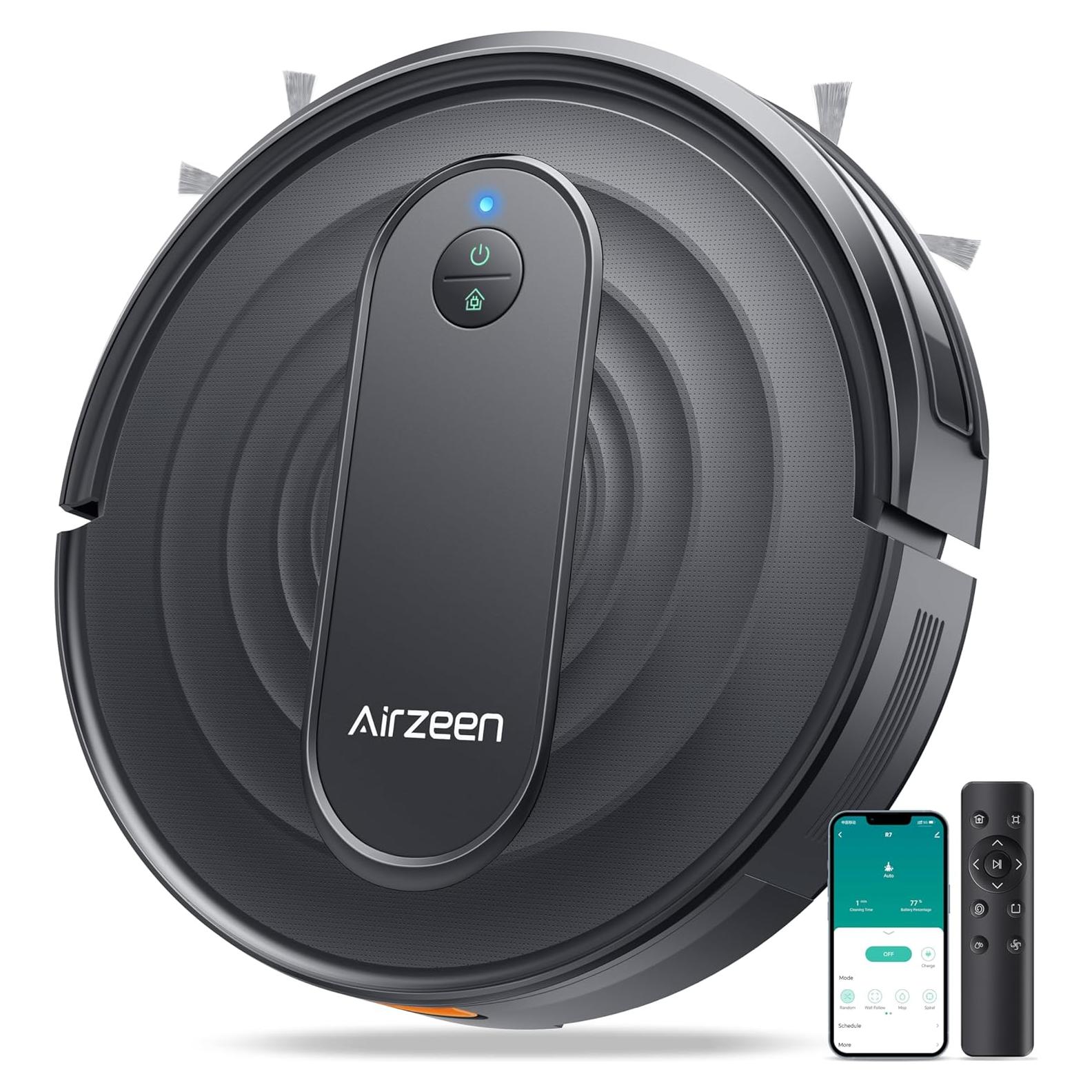 Aspiradora Robot Airzeen R7 - Limpieza 120 Min, Control Remoto