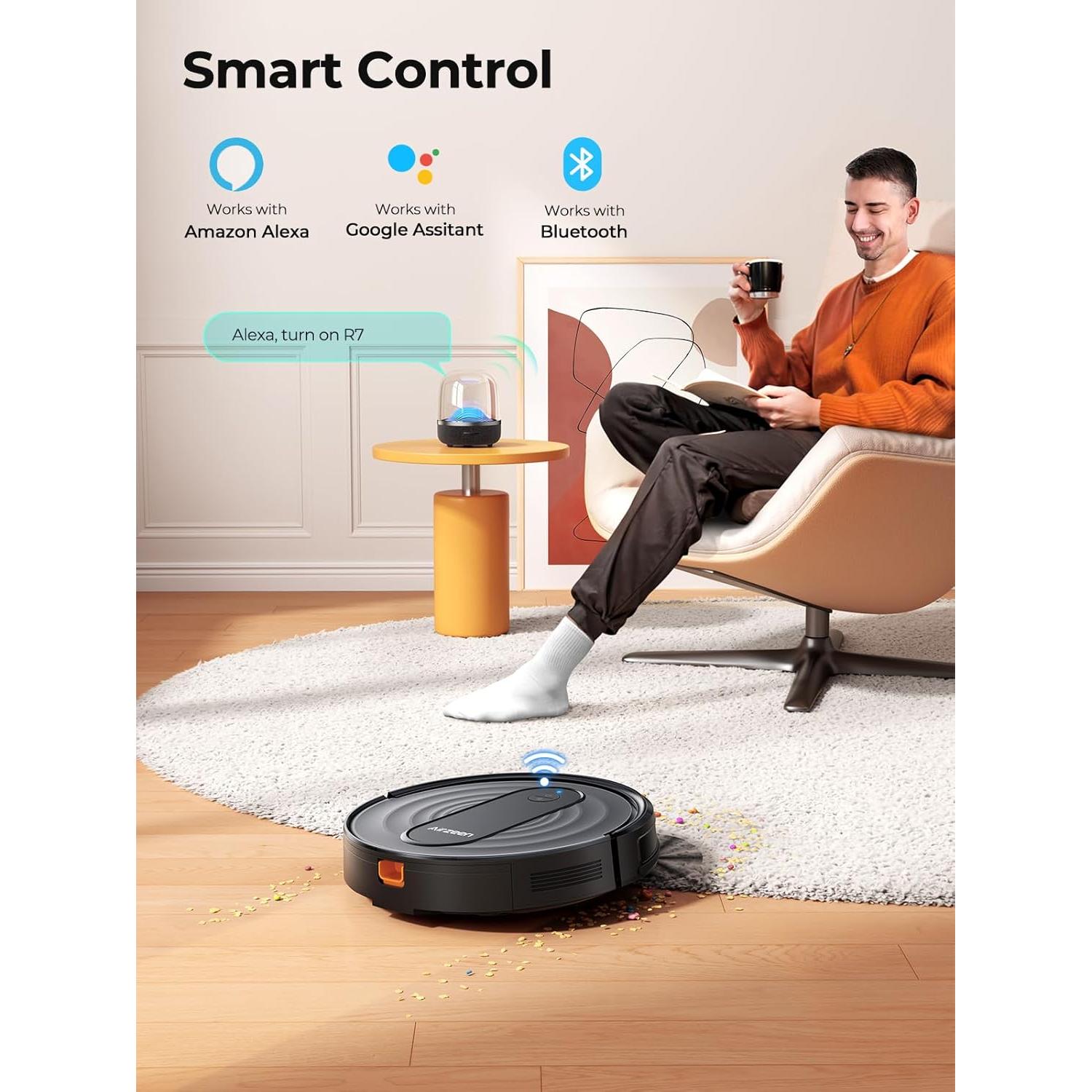 Aspiradora Robot Airzeen R7 - Limpieza 120 Min, Control Remoto