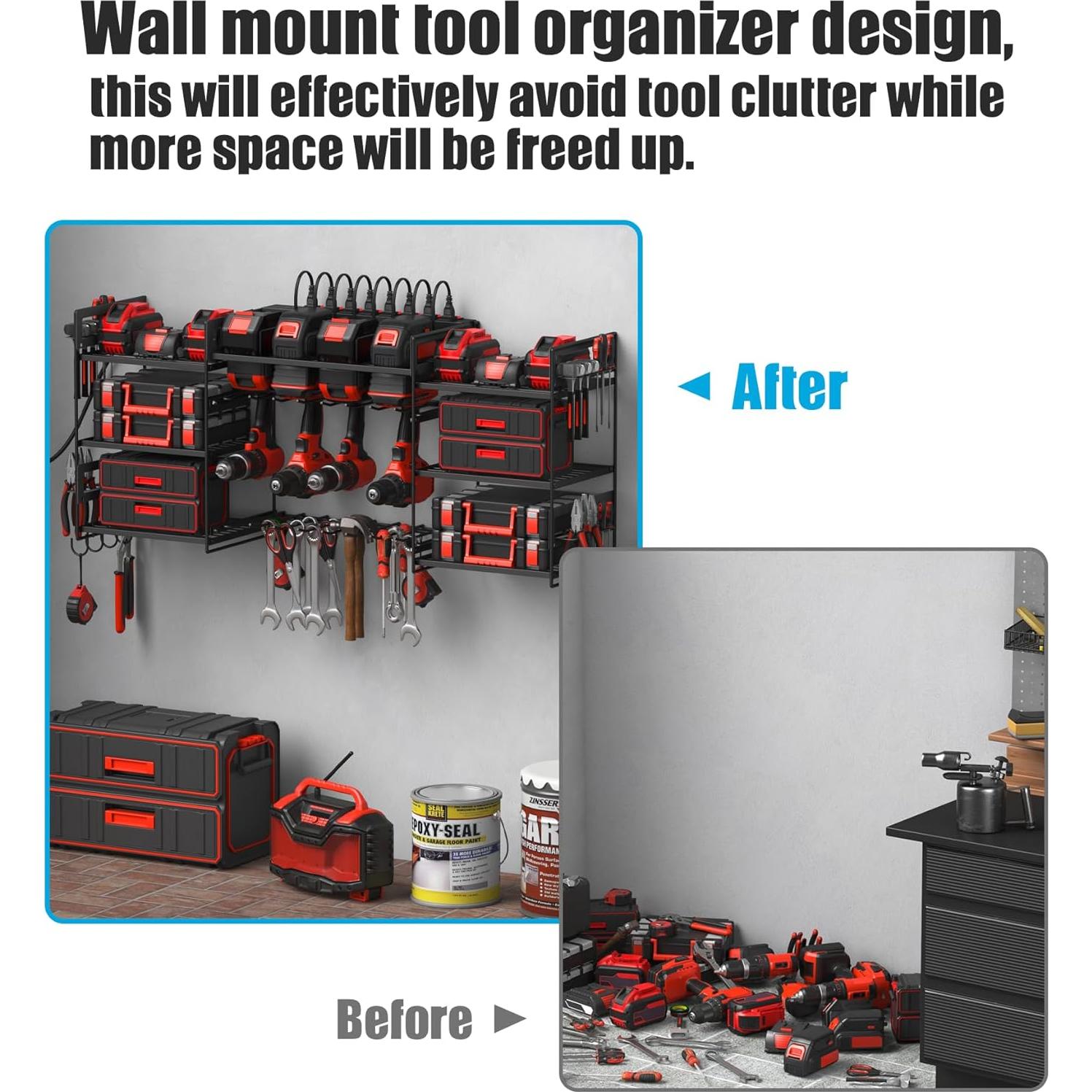 Organizador de Herramientas Eléctricas CCCEI Montaje en Pared 99cm