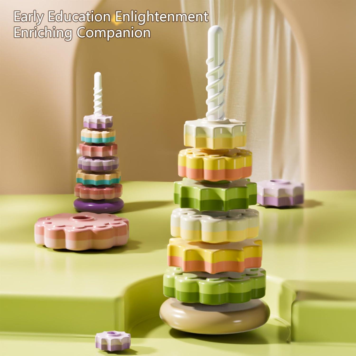 Juguete Apilador Giratorio Montessori Simplefine 40.64 cm