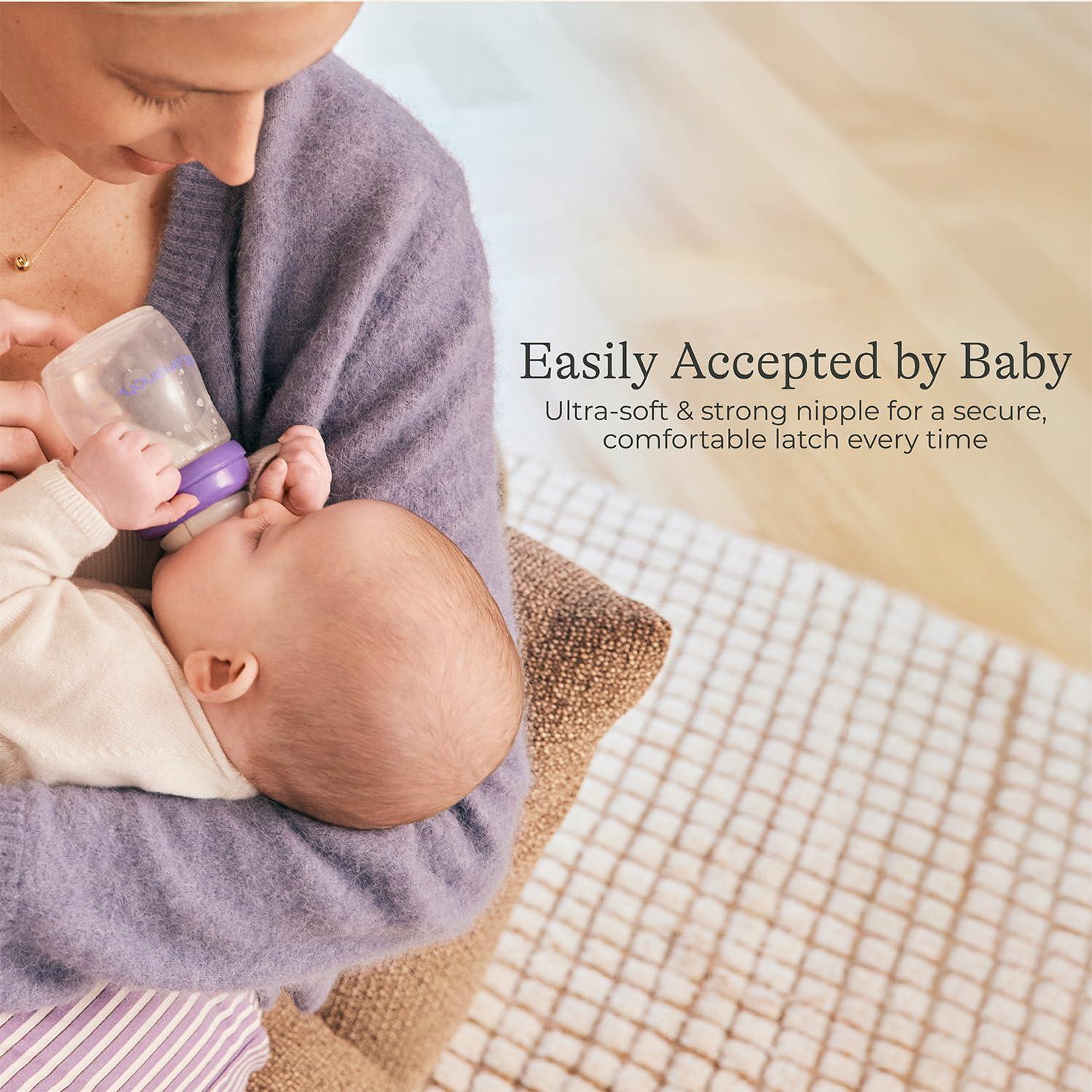 Botella Anti-Cólico Lansinoh 148 ml con Tetina Flujo Lento