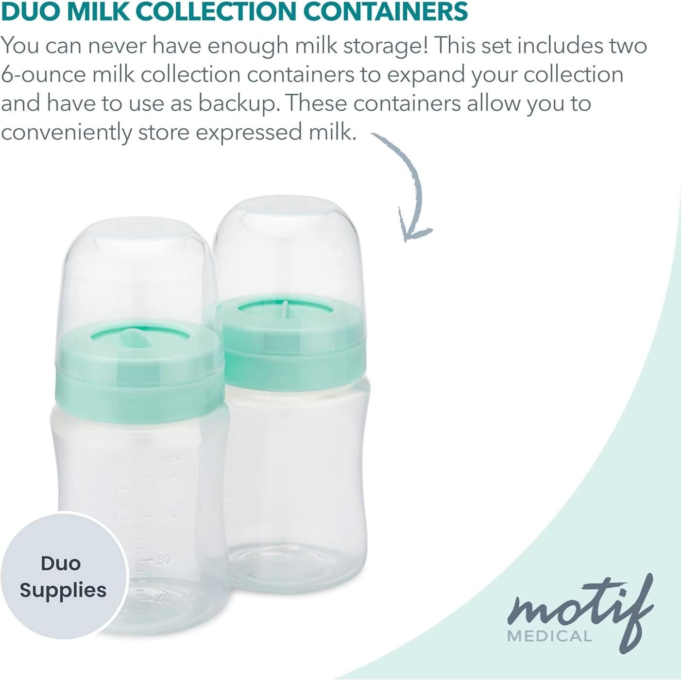 Botellas de Almacenamiento de Leche Materna Motif Medical - 2x160ml