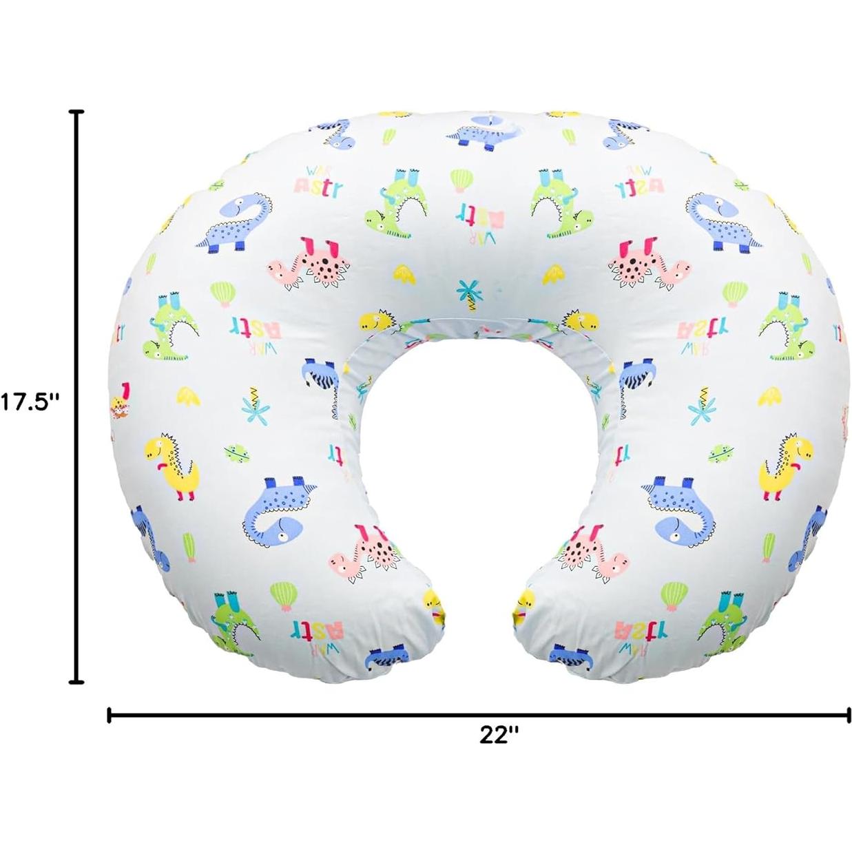 Almohada de Lactancia Witeasy Ergonómica Dinosaurios 55.88x44.45cm