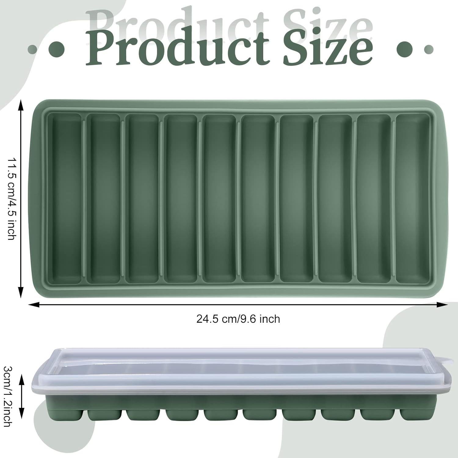 Contenedor de Almacenamiento de Leche Materna Eaasty 20 Piezas Verde