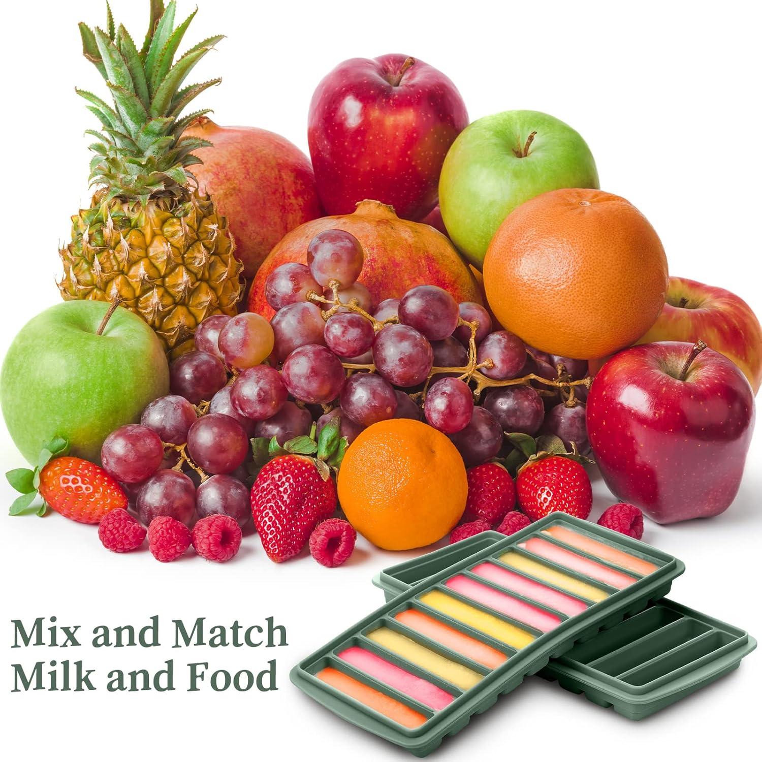 Contenedor de Almacenamiento de Leche Materna Eaasty 20 Piezas Verde