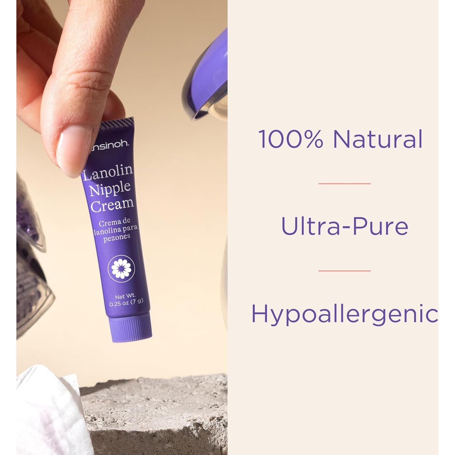 Crema de Pezón de Lanolina Lansinoh 3 Tubos 7.1g - Lactancia