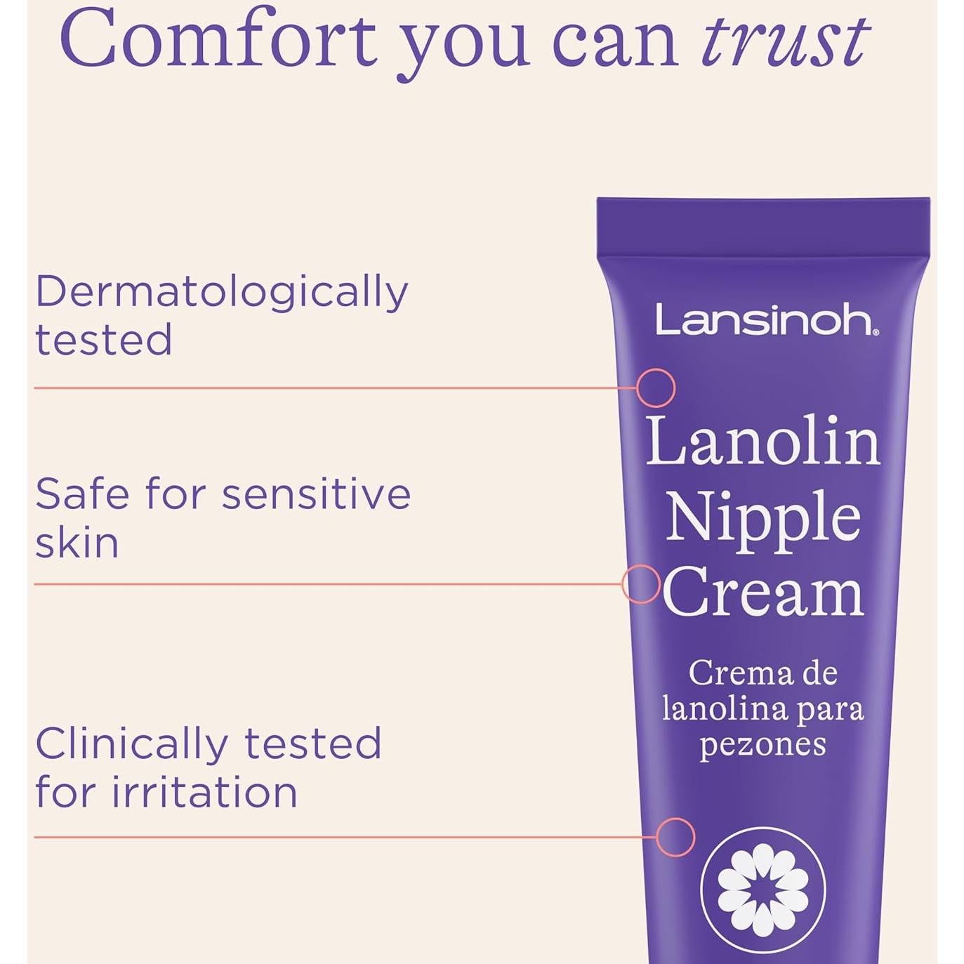 Crema de Pezón de Lanolina Lansinoh 3 Tubos 7.1g - Lactancia