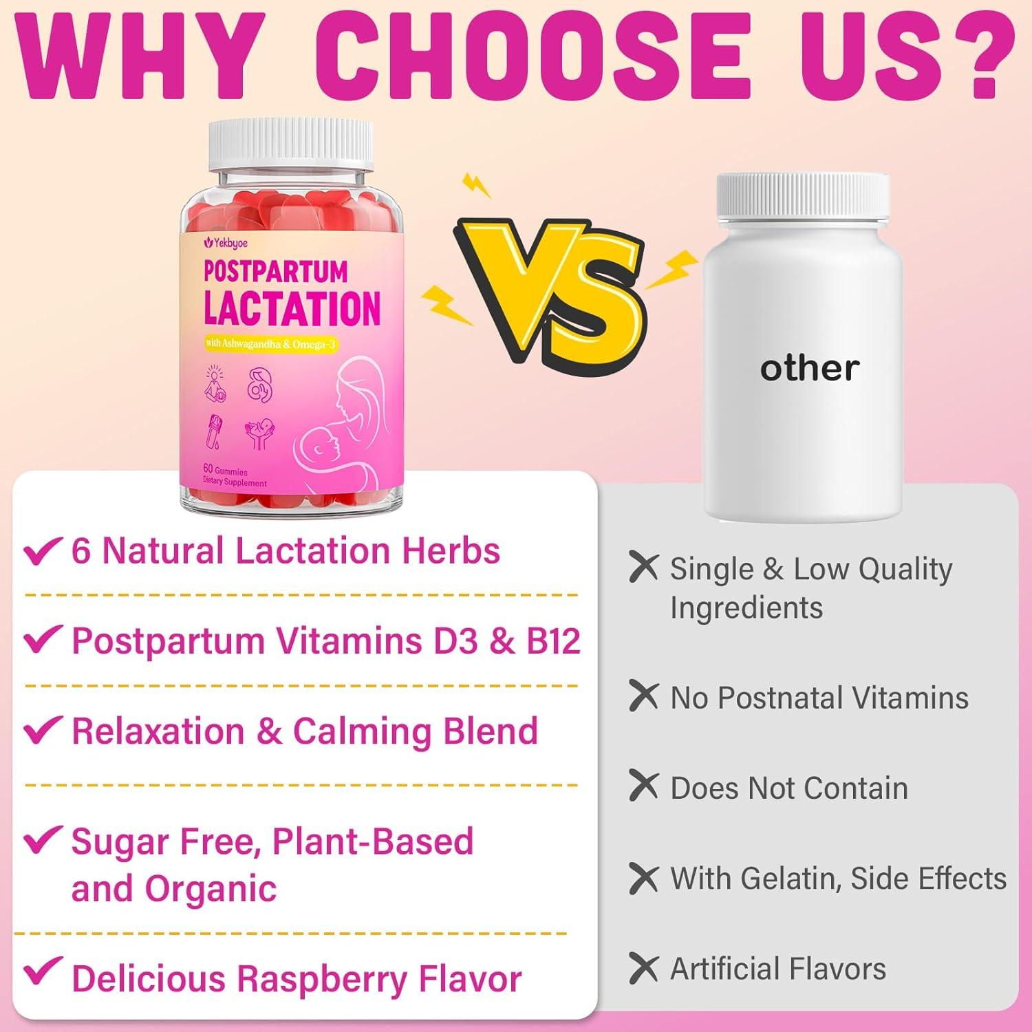 Gominolas de Lactancia YEKBYOE 60 Unidades Sin Azúcar Veganas