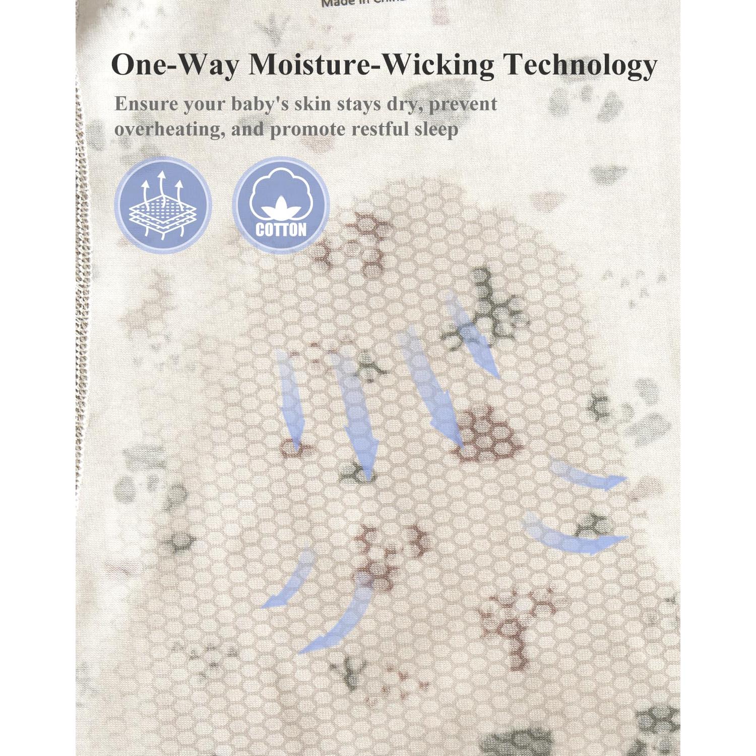 Saco de dormir KIDIRA para bebés 0-3 meses Oso y Bosque