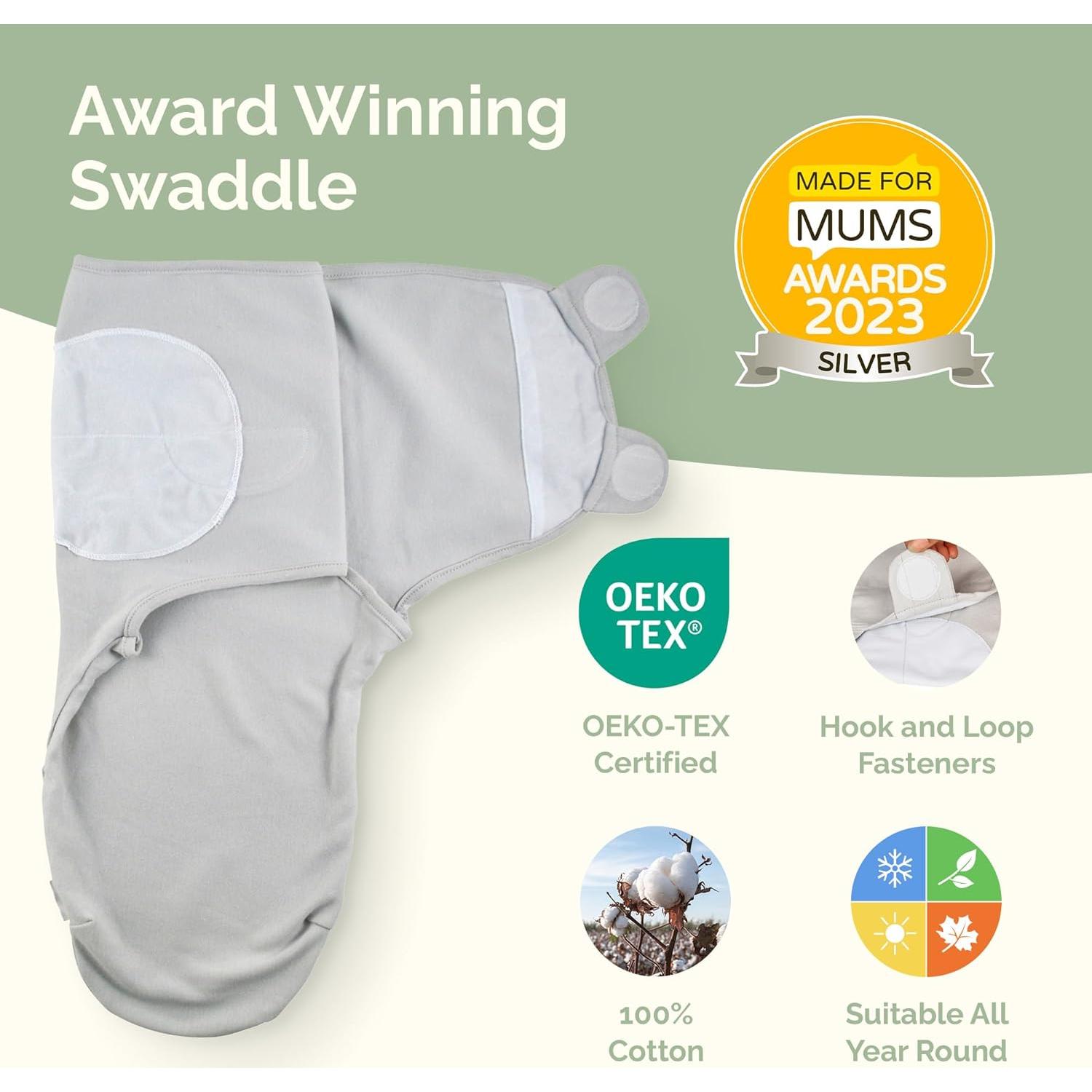 Sacos de Dormir para Bebés 0-3 Meses JUICY BUMBLES 100% Algodón