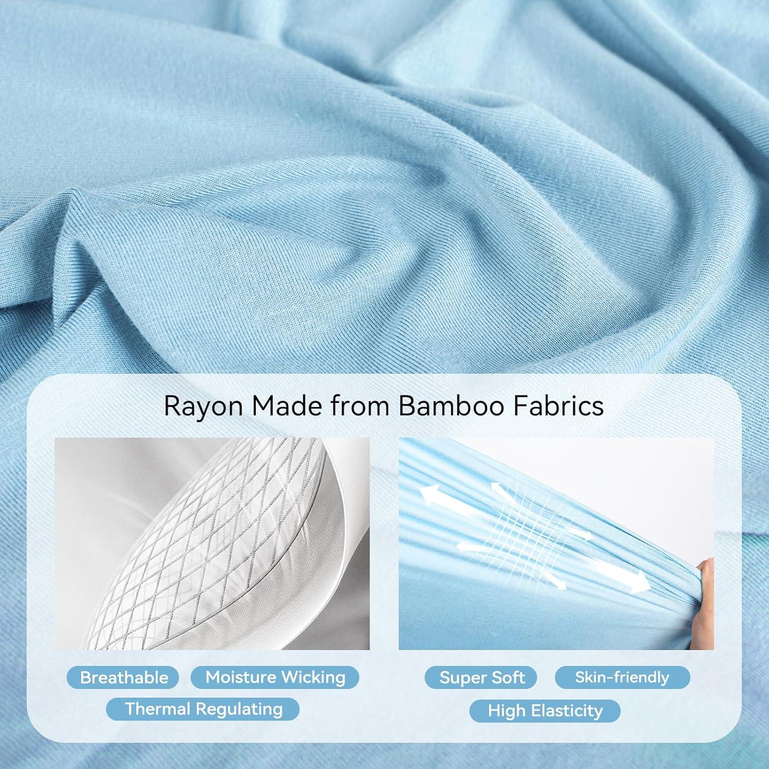 Saco de dormir de rayón de bambú EasyFi 6-12 meses azul