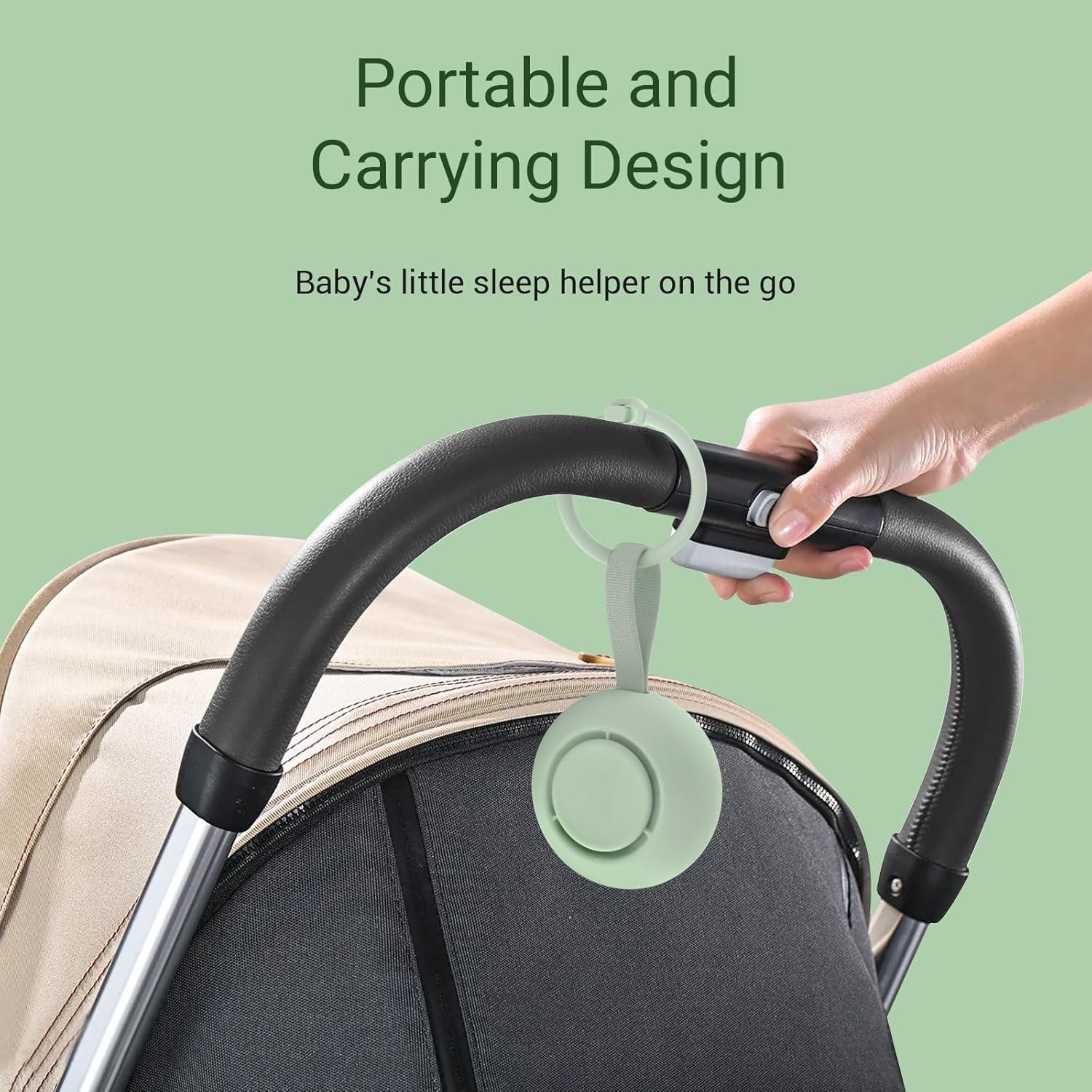 Máquina de Sonido Portátil para Bebés Menta - 12 Sonidos Calmantes