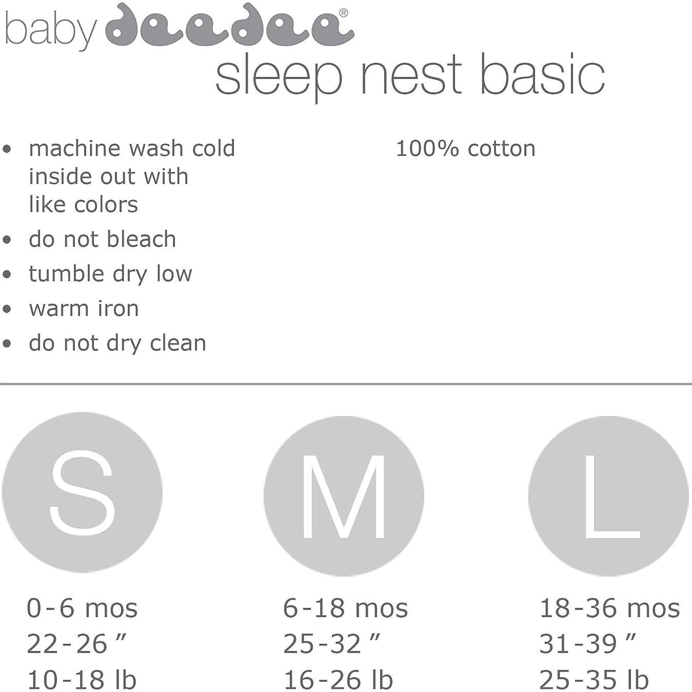 Saco de Sueño Baby Deedee Algodón Azul Profundo 0-6 Meses