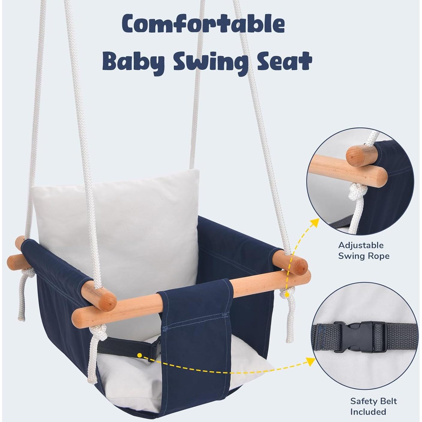 Columpio para Bebés Hapfan con Soporte Plegable 25kg