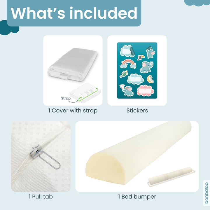 Protectores de Cama para Niños Banbaloo 135 cm - Paquete de 2
