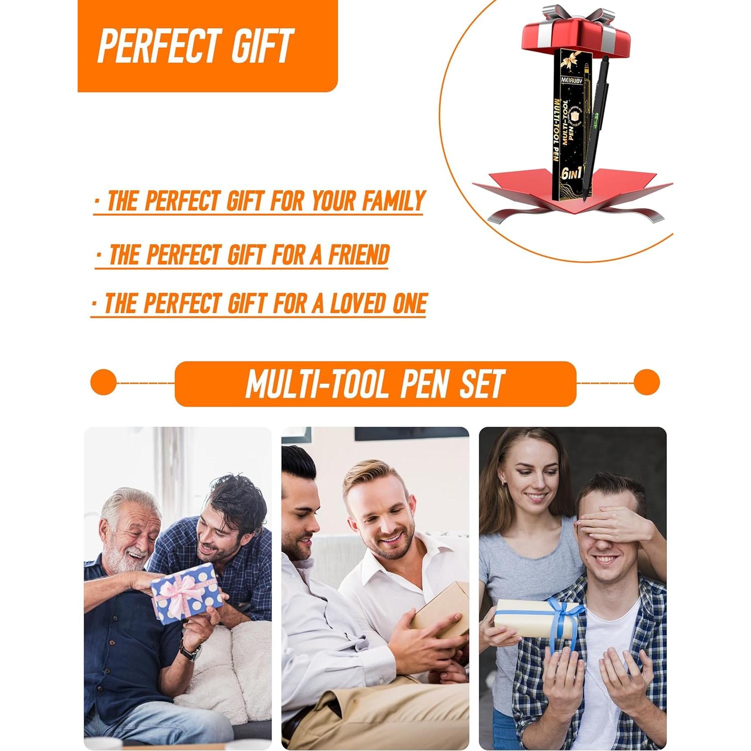 Bolígrafo Multiherramienta 6 en 1 MEIRUBY para Hombres