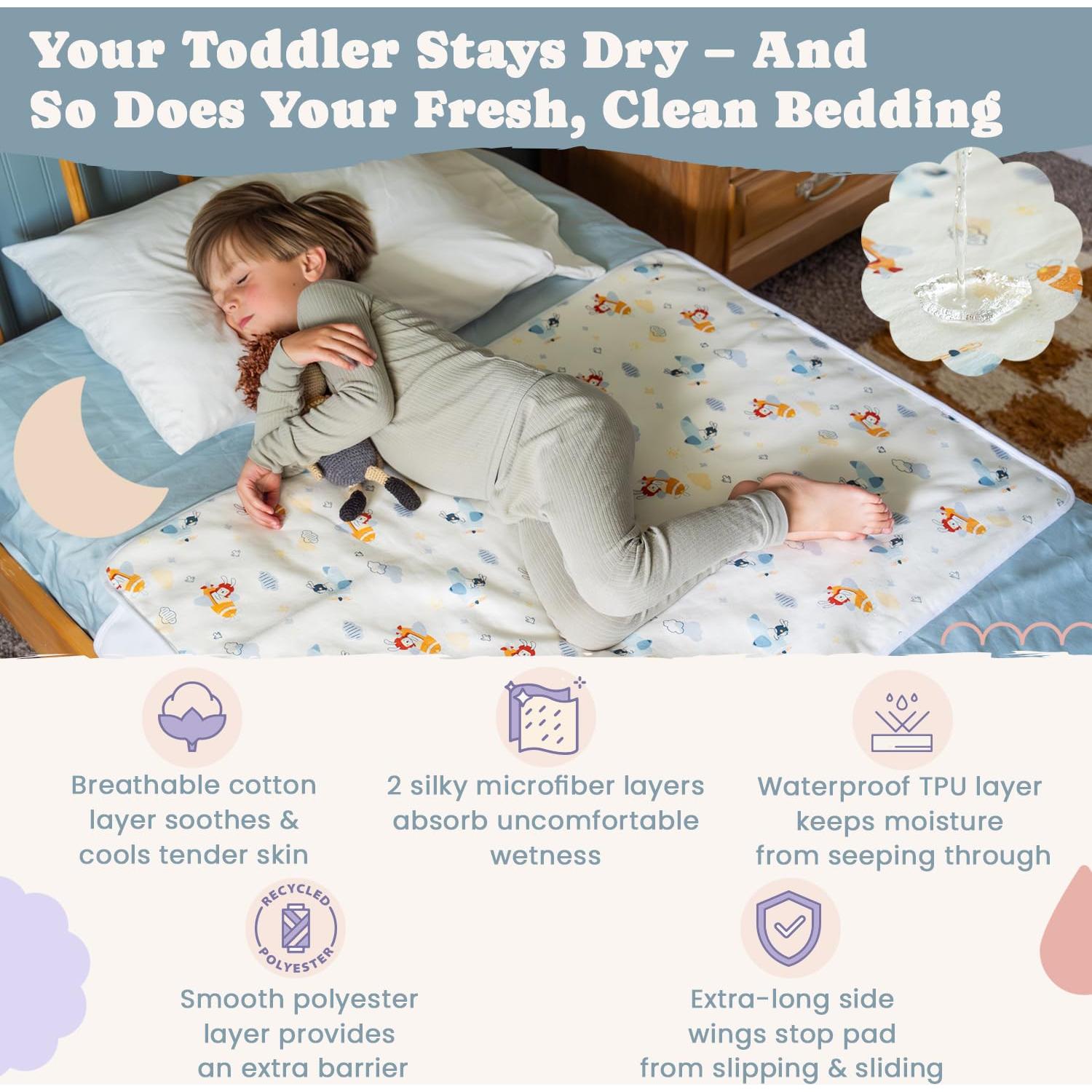 Almohadilla impermeable SnuggleKid 99x74 cm para incontinencia