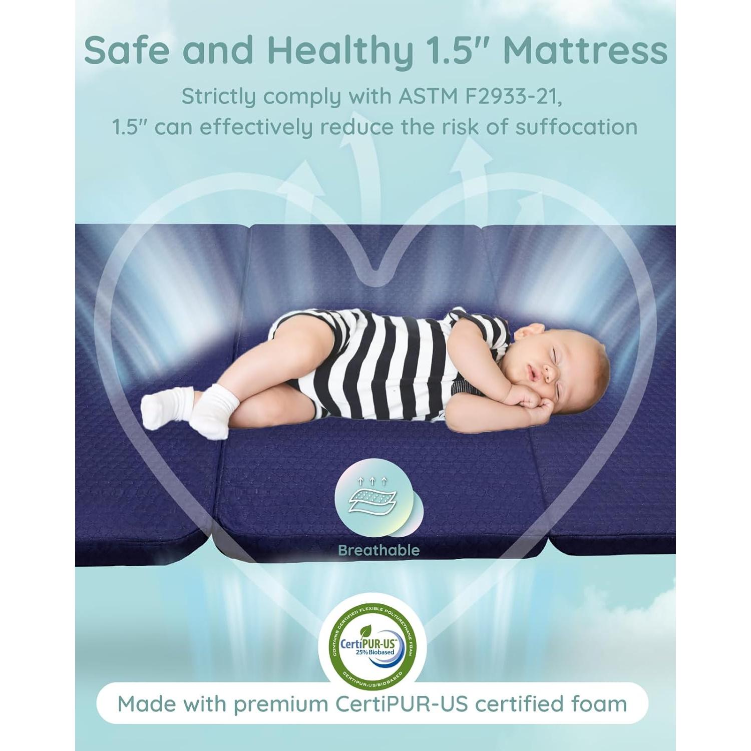 Colchón Pack and Play Lilian&Gema 96.5x66cm Espuma Premium