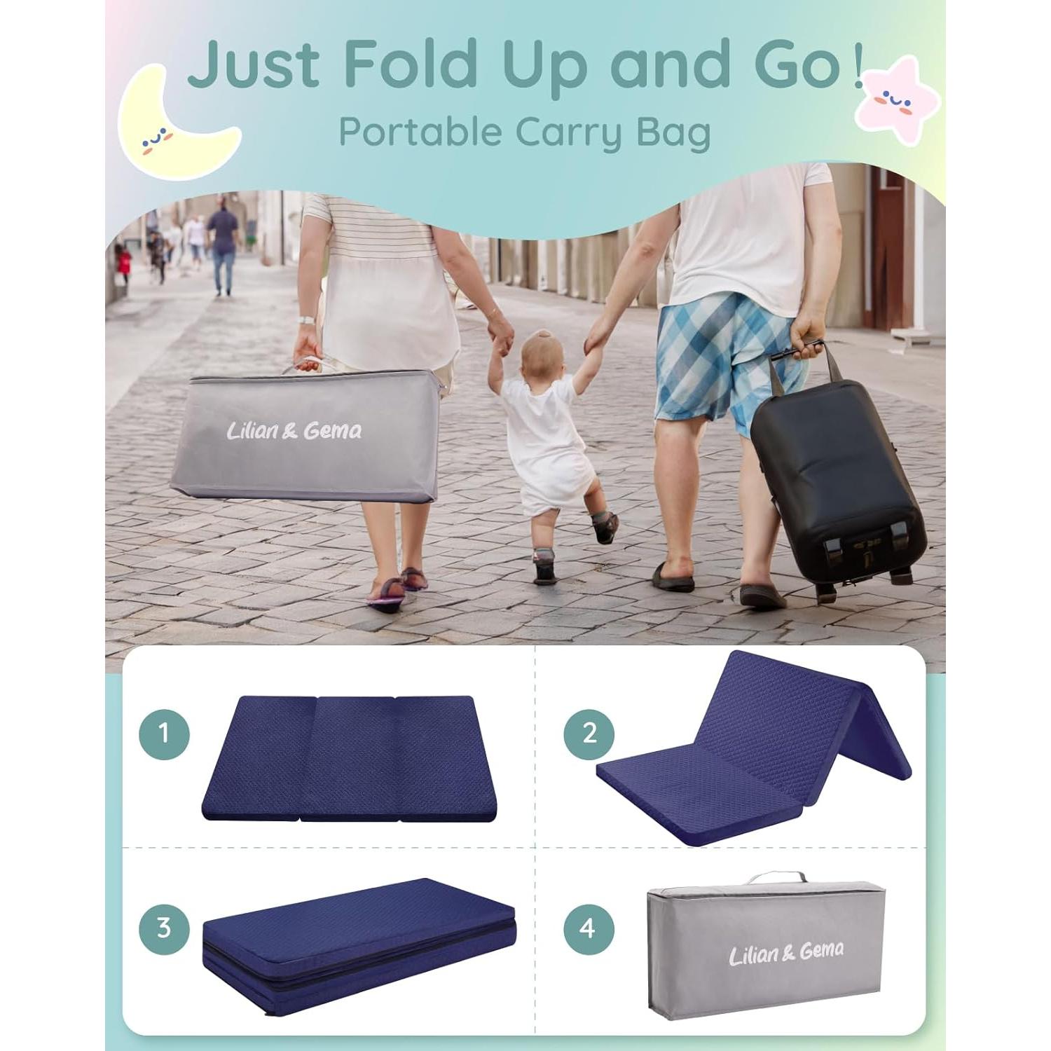 Colchón Pack and Play Lilian&Gema 96.5x66cm Espuma Premium