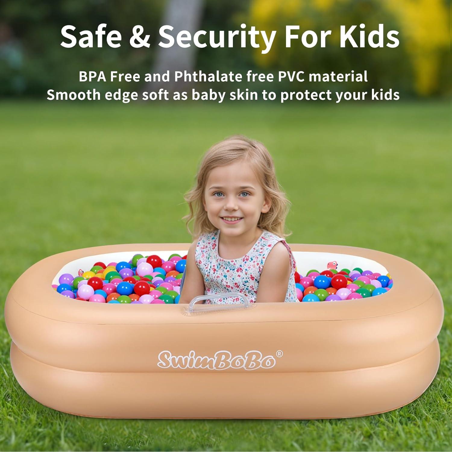 Bañera Inflable para Bebés Swimbobo - PVC Suave y Portátil