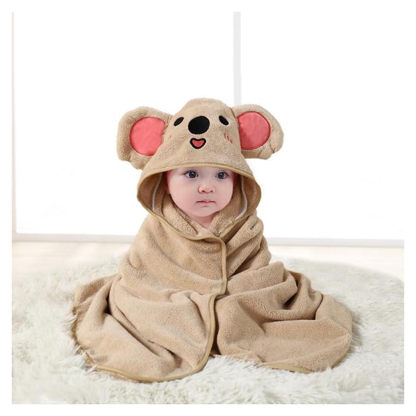 Toalla de Bebé con Capucha Gucilulu - Terciopelo Coral 78.74 cm