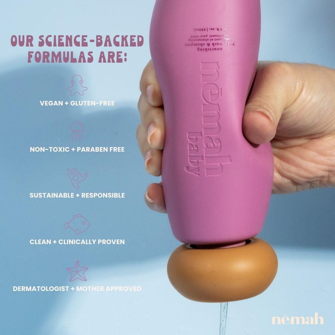 Jabón y Champú 2 en 1 Nemah para Bebés 290 ml - Sin Lagrimas