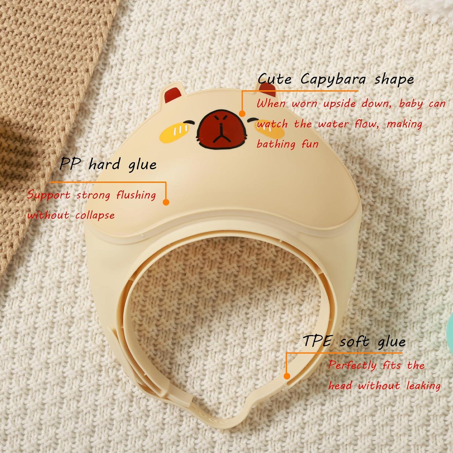 Gorro de Ducha para Bebé TinyGuardian Azul - Visera Impermeable Ajustable