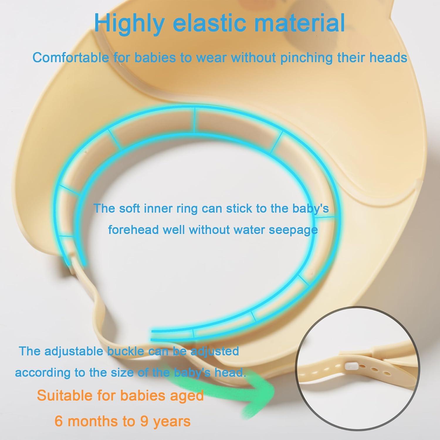 Gorro de Ducha para Bebé TinyGuardian Azul - Visera Impermeable Ajustable