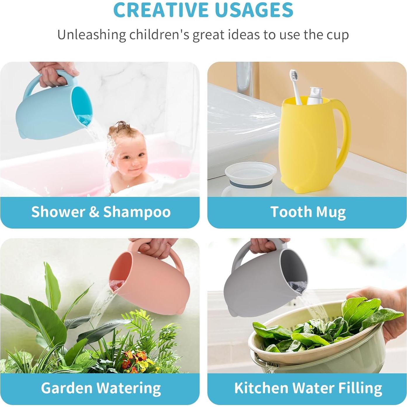 Taza de Enjuague para Bebé Mandoo - Silicona Alimenticia 700 mL