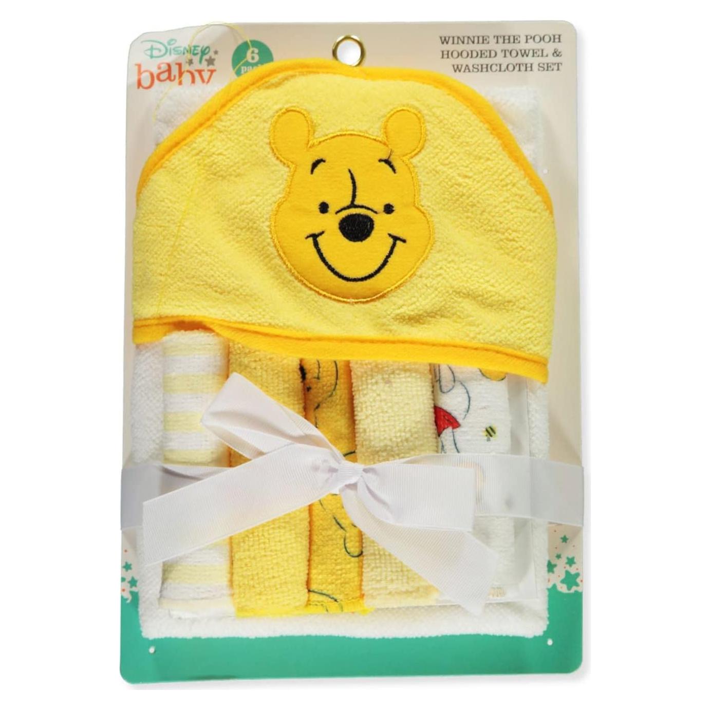 Toalla con Capucha Cudlie Winnie The Pooh 66x76cm Amarillo