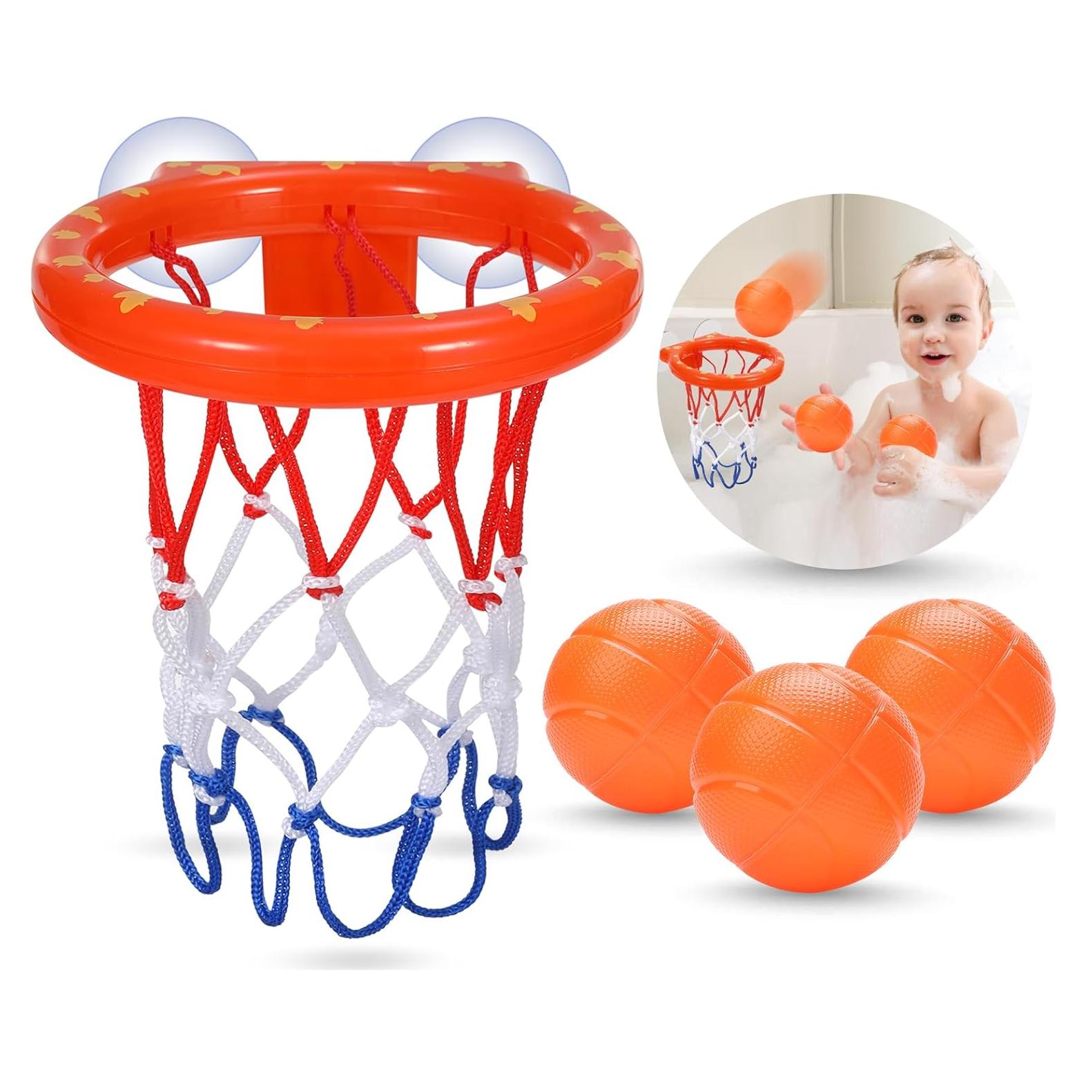 Aro de Baloncesto para Baño KSABVAIA con 3 Pelotas - 14x17.8 cm