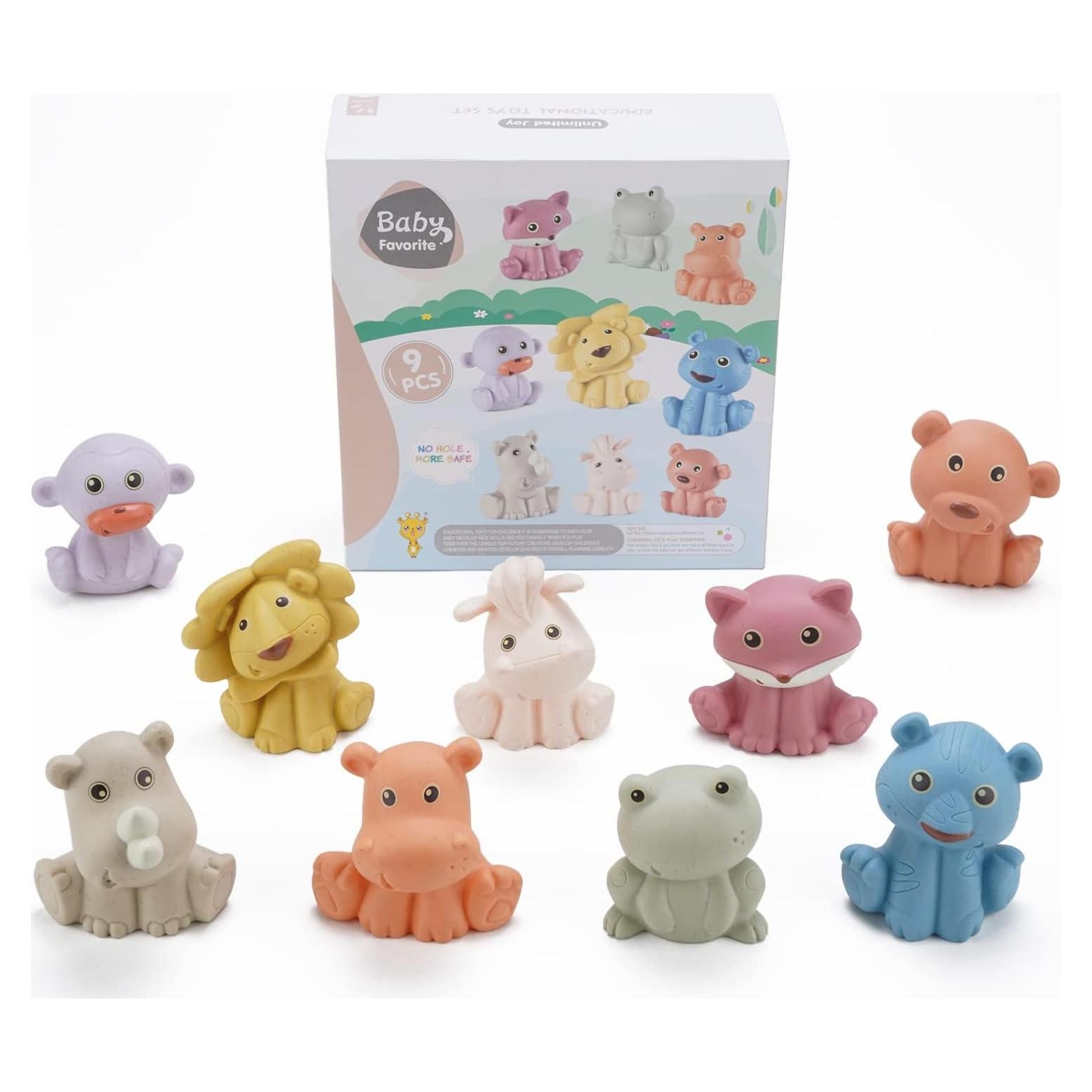 Set de Juguetes de Baño AMCHSURI 9 Animales Salvajes