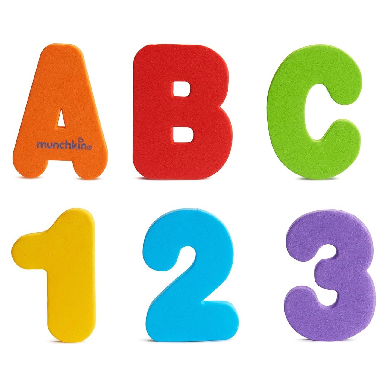 Juguetes de baño Munchkin Learn Letras y Números 36 piezas